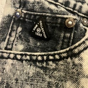 Distressed cut off jean shorts